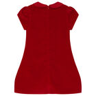 Girls Red Bow Dress, 1, hi-res